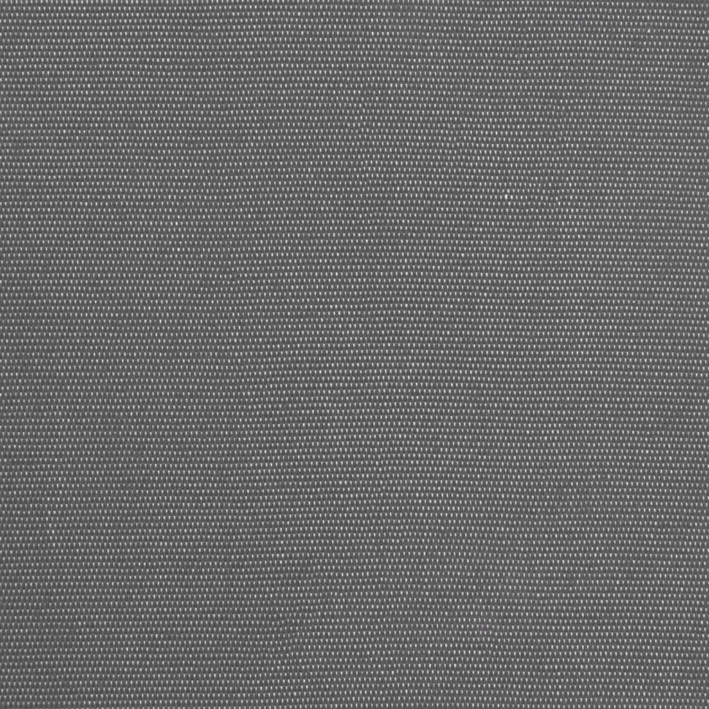 antracit szövet és acél feltekerhető napellenző 250 x 150 cm