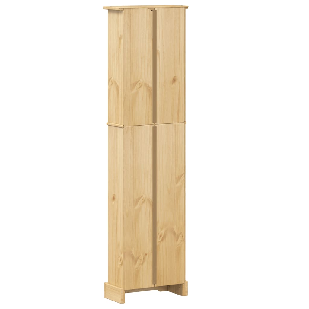 Corona tömör fenyőfa könyvszekrény 46 x 20 x 170 cm