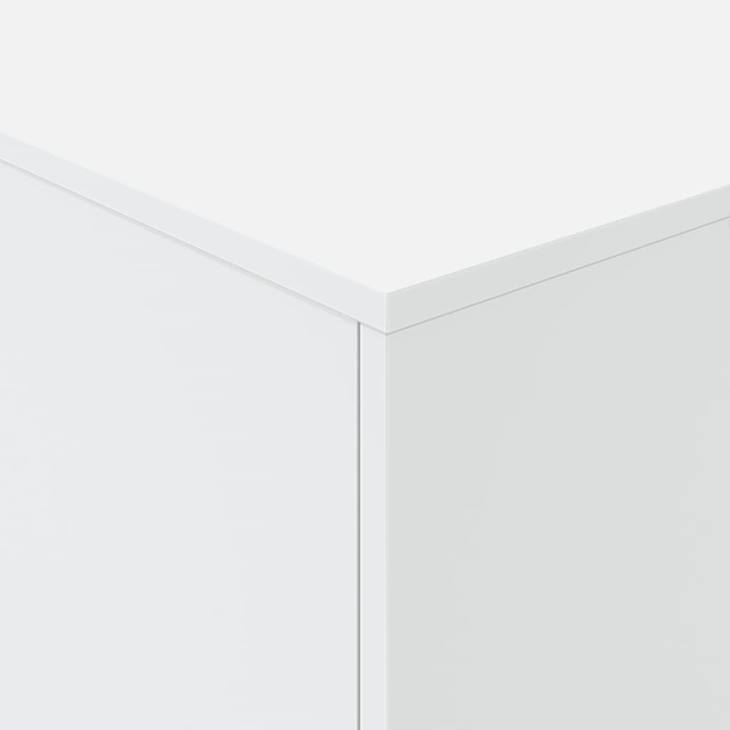fehér dohányzóasztal LED-lámpákkal 90x50x40 cm
