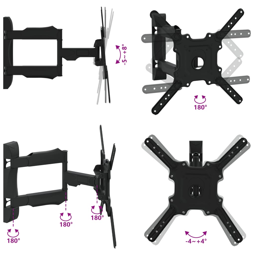 fali TV-állvány 32"-55" képernyőhöz max VESA 400 x 400 mm 35 kg
