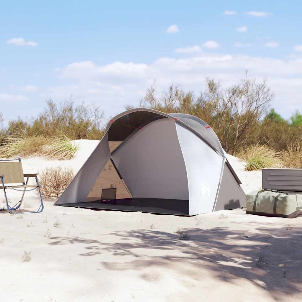 2 személyes szürke vízálló felugró strandsátor
