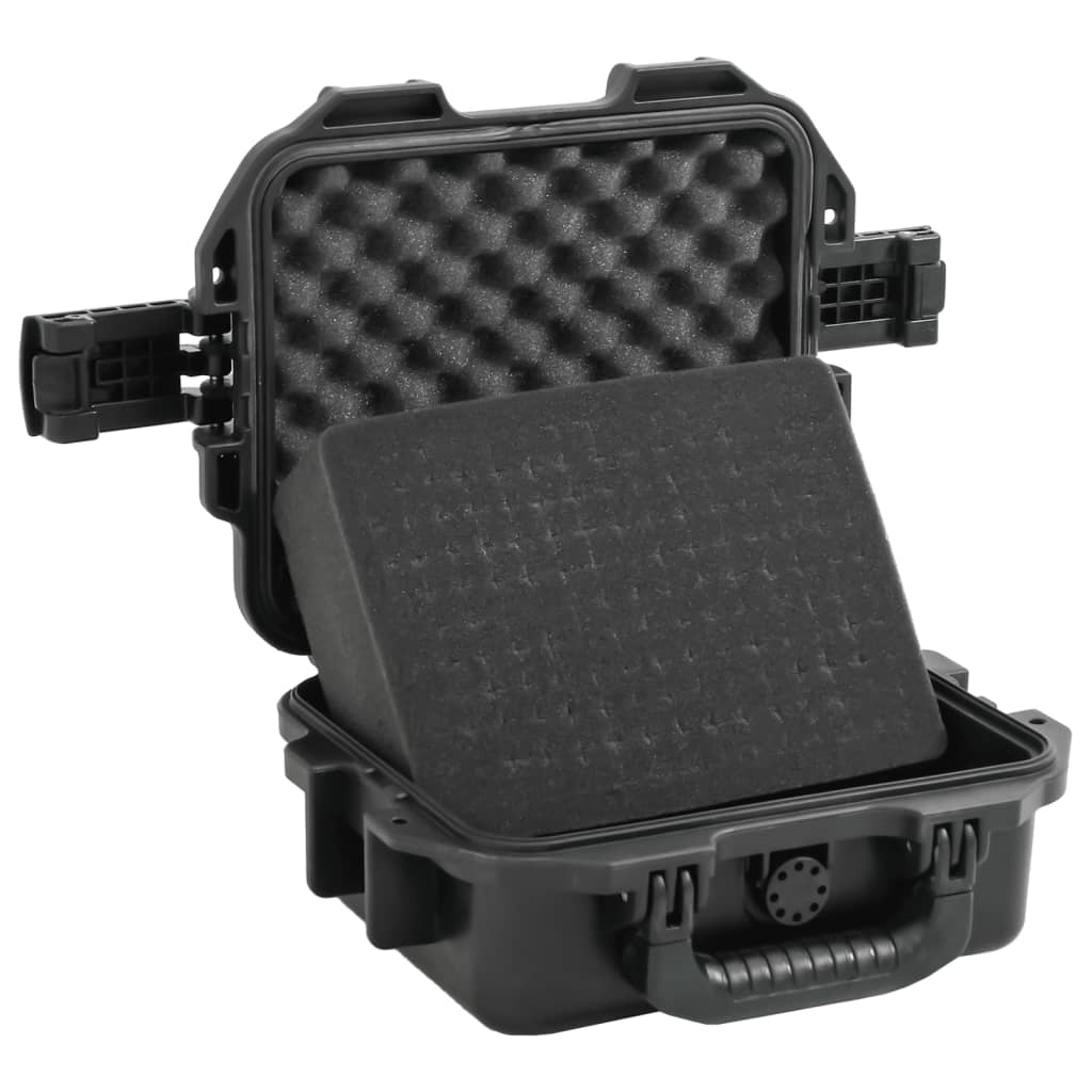 fekete PP hordozható repülős tok 30x24,5x12,5 cm