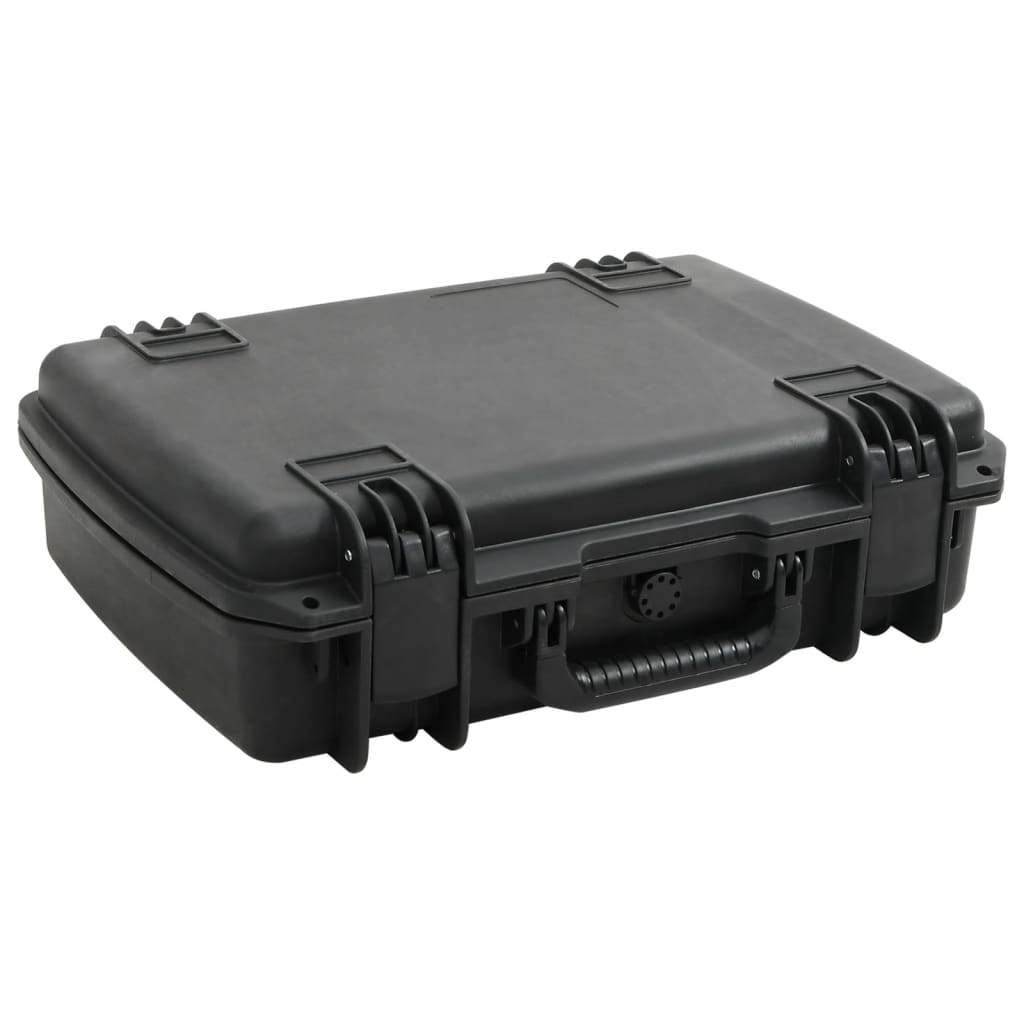 fekete PP hordozható repülős tok 50,5 x 37 x 14,5 cm