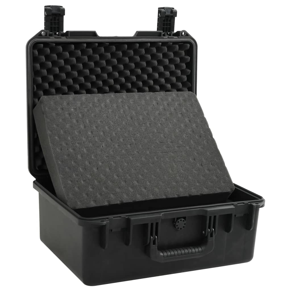 fekete PP hordozható repülős tok 49 x 38 x 23 cm