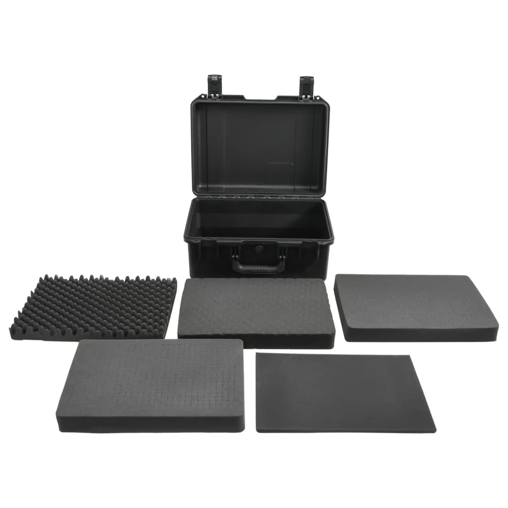 fekete PP hordozható repülős tok 49 x 38 x 23 cm