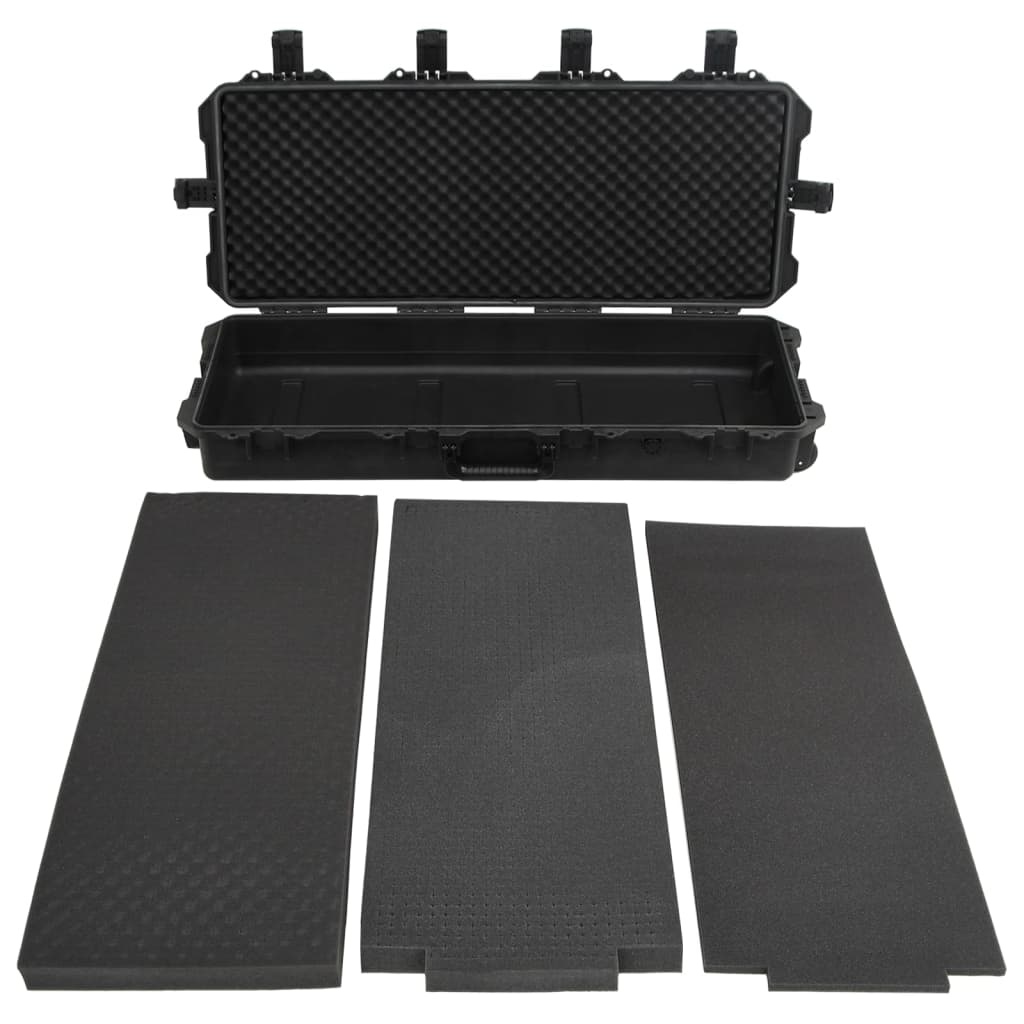 fekete PP hordozható repülős tok 100,5 x 42 x 17 cm
