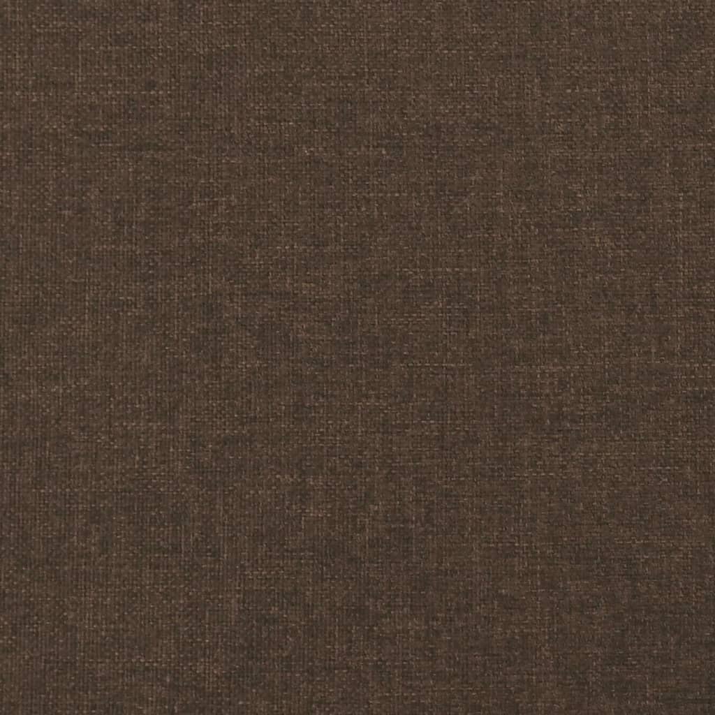 sötétbarna szövet rugós ágy matraccal 120 x 190 cm