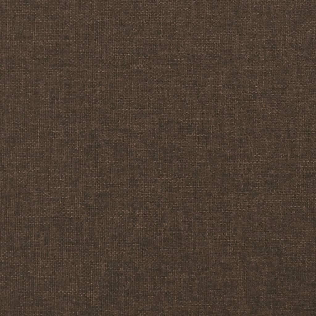 sötétbarna szövet rugós ágy matraccal 120 x 190 cm