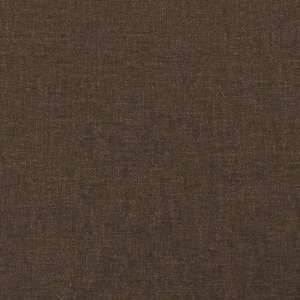 sötétbarna szövet rugós ágy matraccal 120 x 190 cm