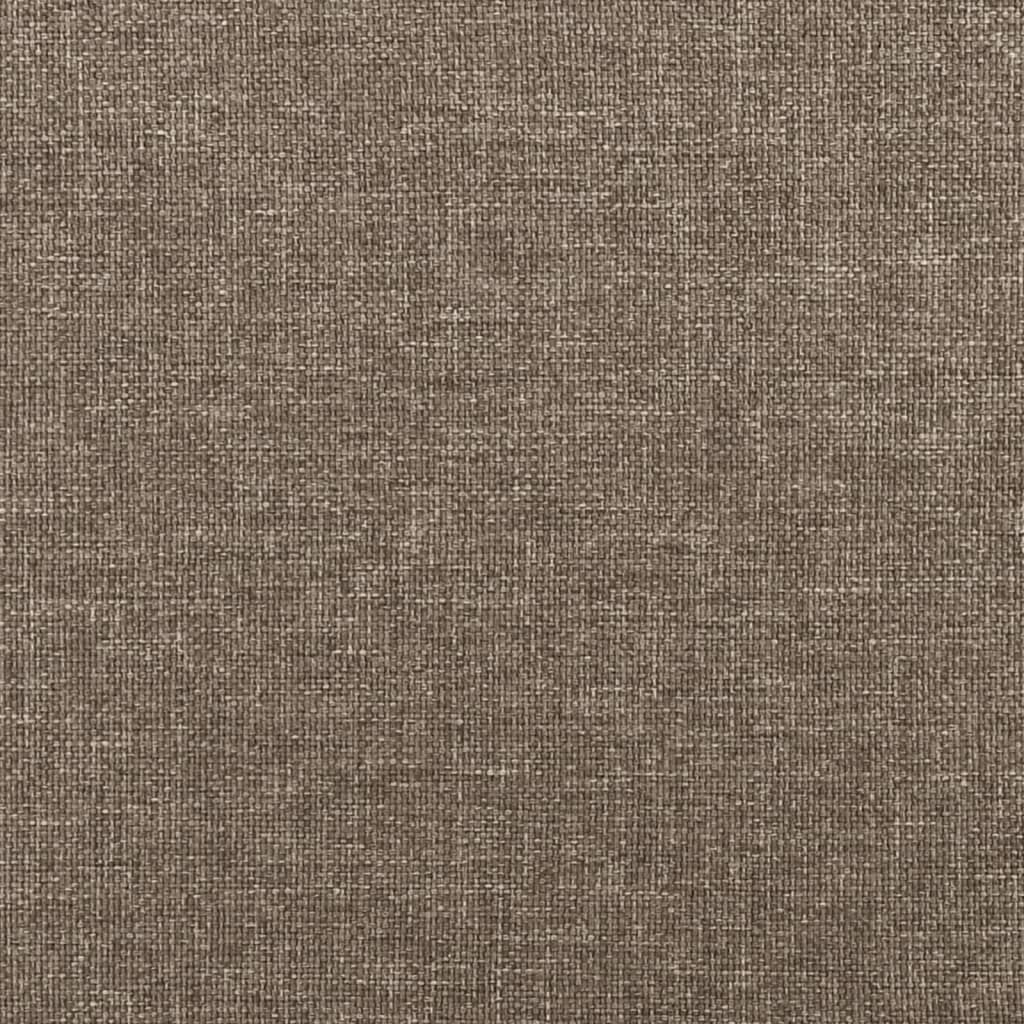 tópszínű szövet rugós és LED-es ágy matraccal 120x190cm
