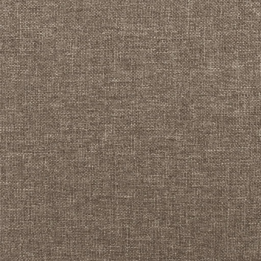 tópszínű szövet rugós és LED-es ágy matraccal 120x190cm