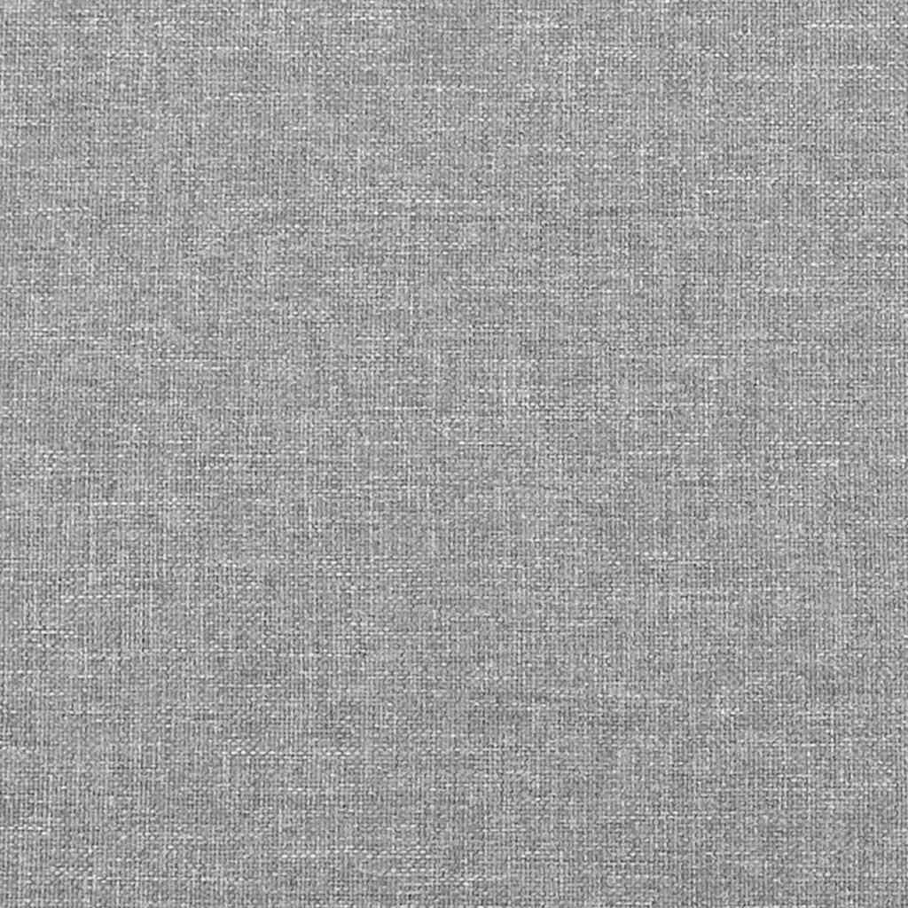 világosszürke szövet rugós és LED-es ágy matraccal 120x190 cm