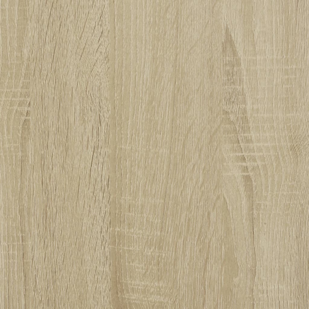 sonoma tölgy színű szerelt fa ágykeret matrac nélkül 75x190 cm