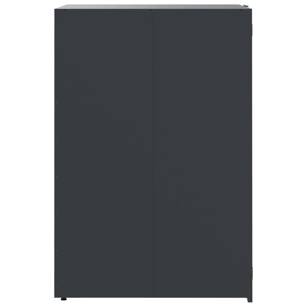 antracit acél tároló 4 szemeteskukához 276 x 79 x 117 cm