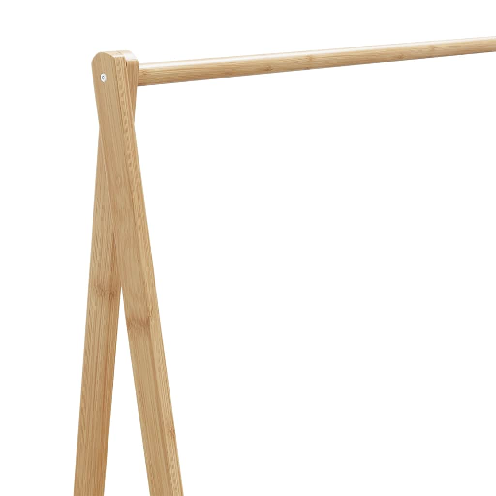 bambusz ruhaállvány polcokkal 106 x 34 x 102 cm