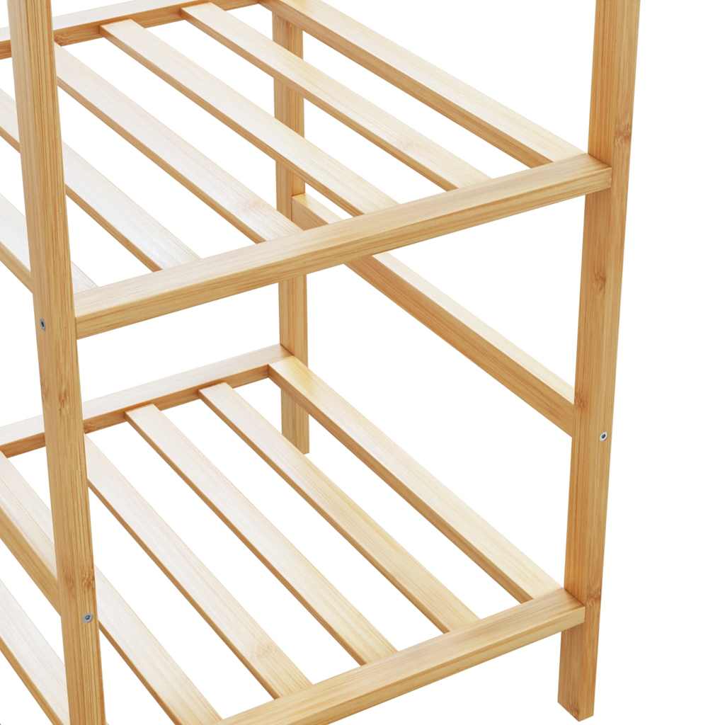 bambusz ruhaállvány polcokkal 100x50x184,5 cm