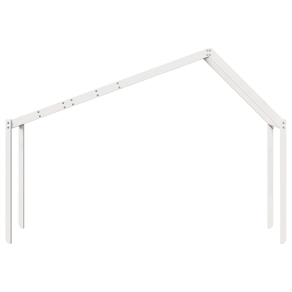 fehér tömör fenyőfa gyerekágytető 213 x 95,5 x 144,5 cm