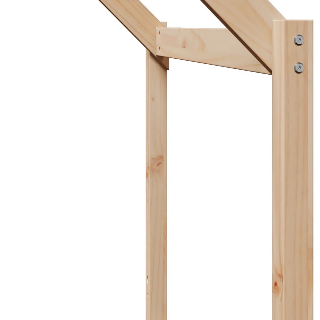 tömör fenyőfa gyerekágytető 203 x 95,5 x 142 cm