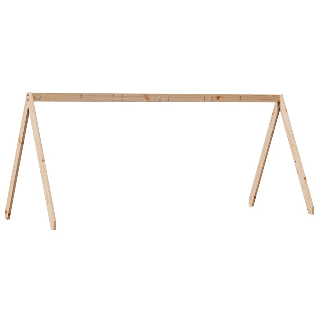 tömör fenyőfa gyerekágytető 199 x 95,5 x 88 cm