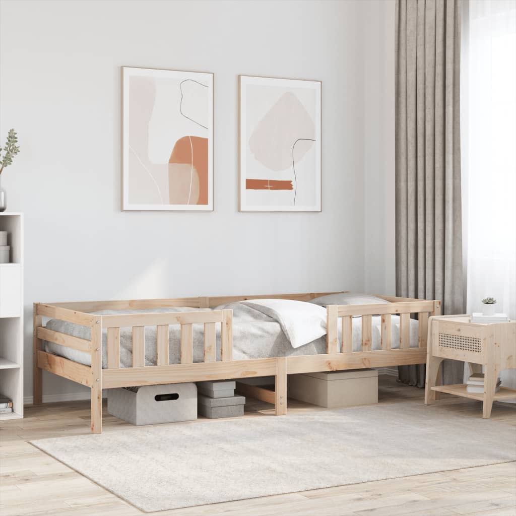 tömör fenyőfa ágy matrac nélkül 90 x 200 cm
