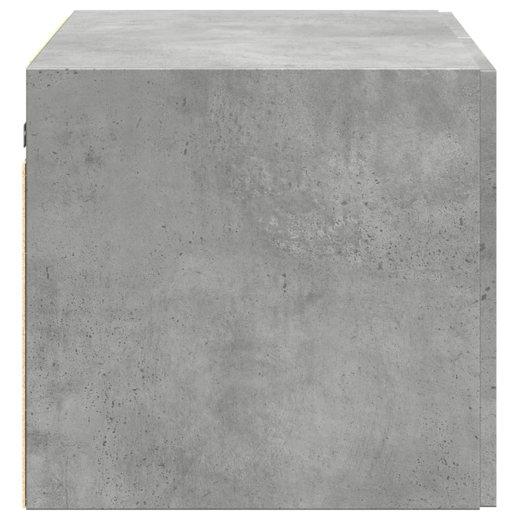 betonszürke szerelt fa faliszekrény 70 x 42,5 x 40 cm
