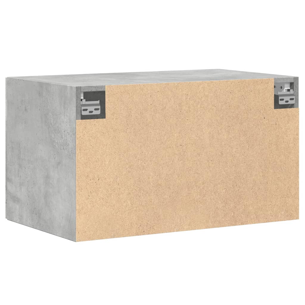 betonszürke szerelt fa faliszekrény 70 x 42,5 x 40 cm