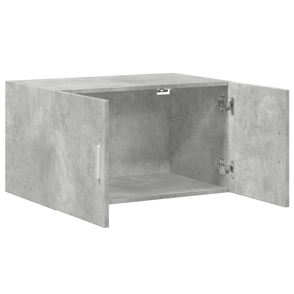 betonszürke szerelt fa faliszekrény 70 x 42,5 x 40 cm