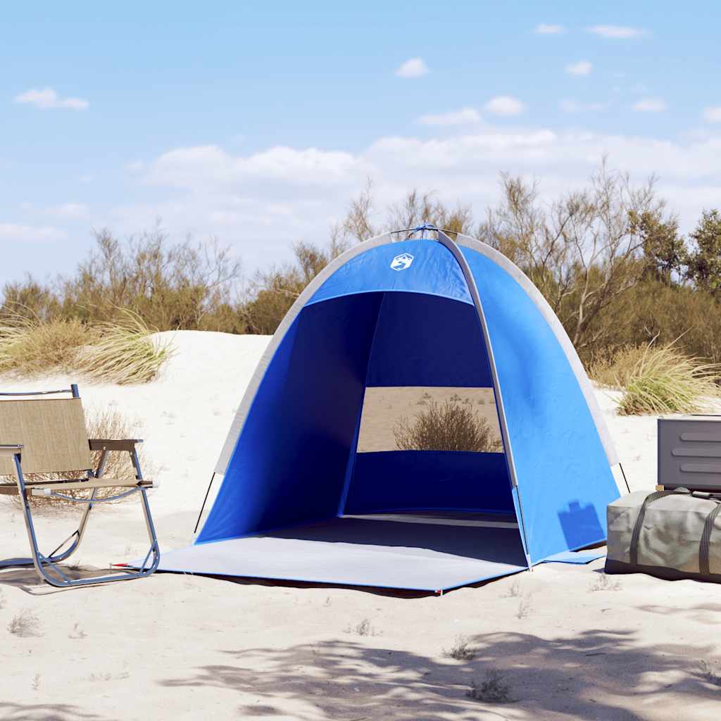 3 személyes azúrkék vízálló strandsátor