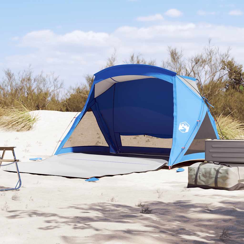 2 személyes azúrkék vízálló strandsátor