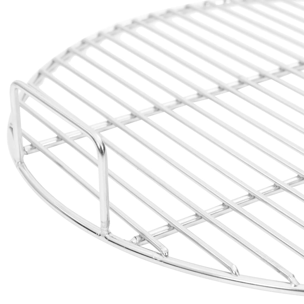kerek 304 rozsdamentes acél BBQ grillrács fogantyúval Ø44,5 cm
