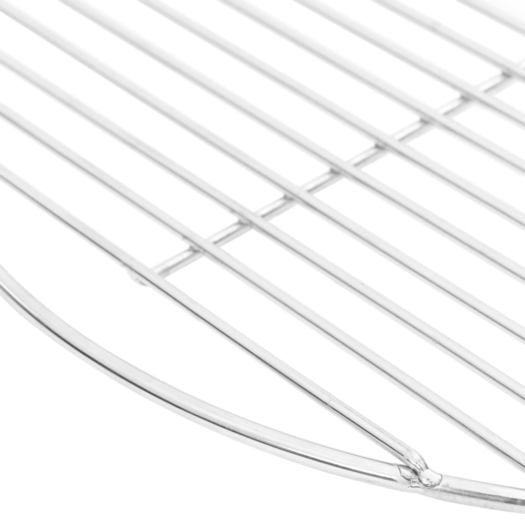 kerek 304 rozsdamentes acél BBQ grillrács Ø40 cm