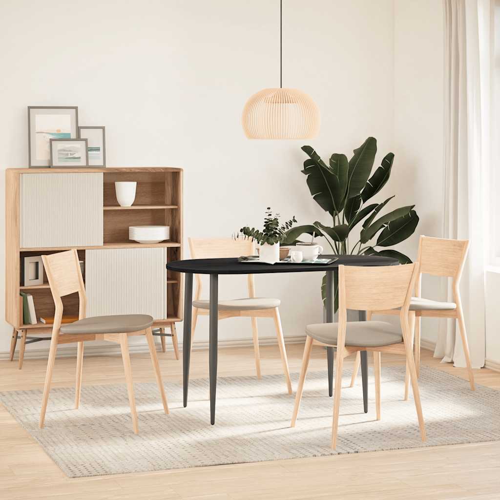 sötétbarna tömör akácfa ovális alakú asztallap 120 x 60 x 2 cm