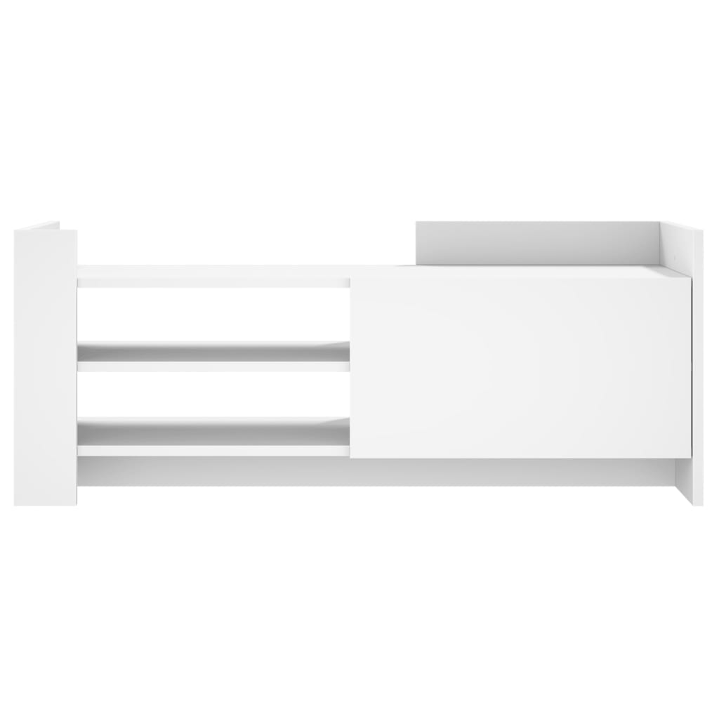 fehér szerelt fa TV-szekrény 100 x 35 x 40 cm