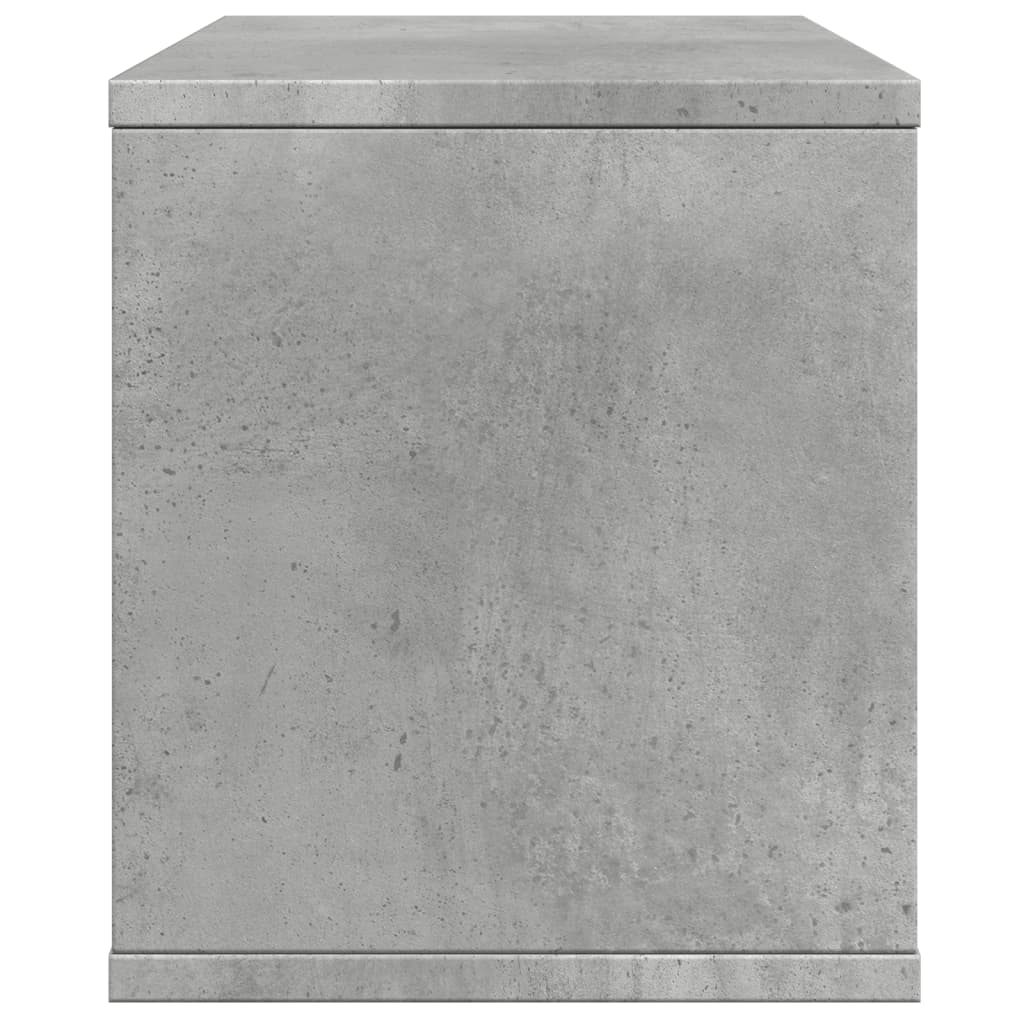 betonszürke szerelt fa asztali szervező 36 x 26 x 29,5 cm