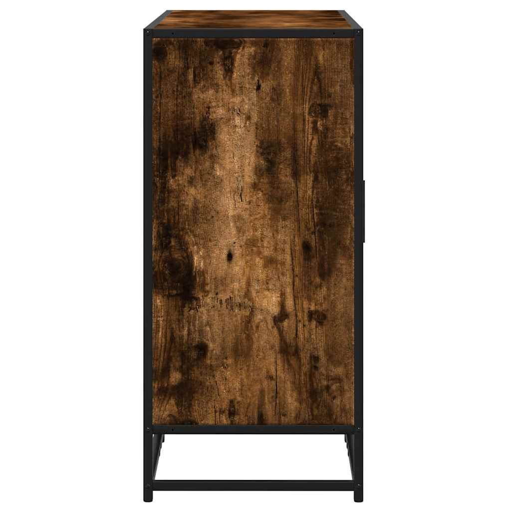 sonoma tölgy színű szerelt fa tálalószekrény 92 x 35 x 76 cm