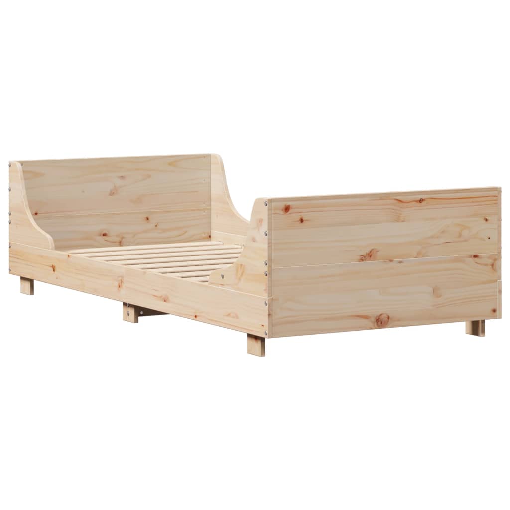 tömör fenyőfa ágy matrac nélkül 90 x 200 cm