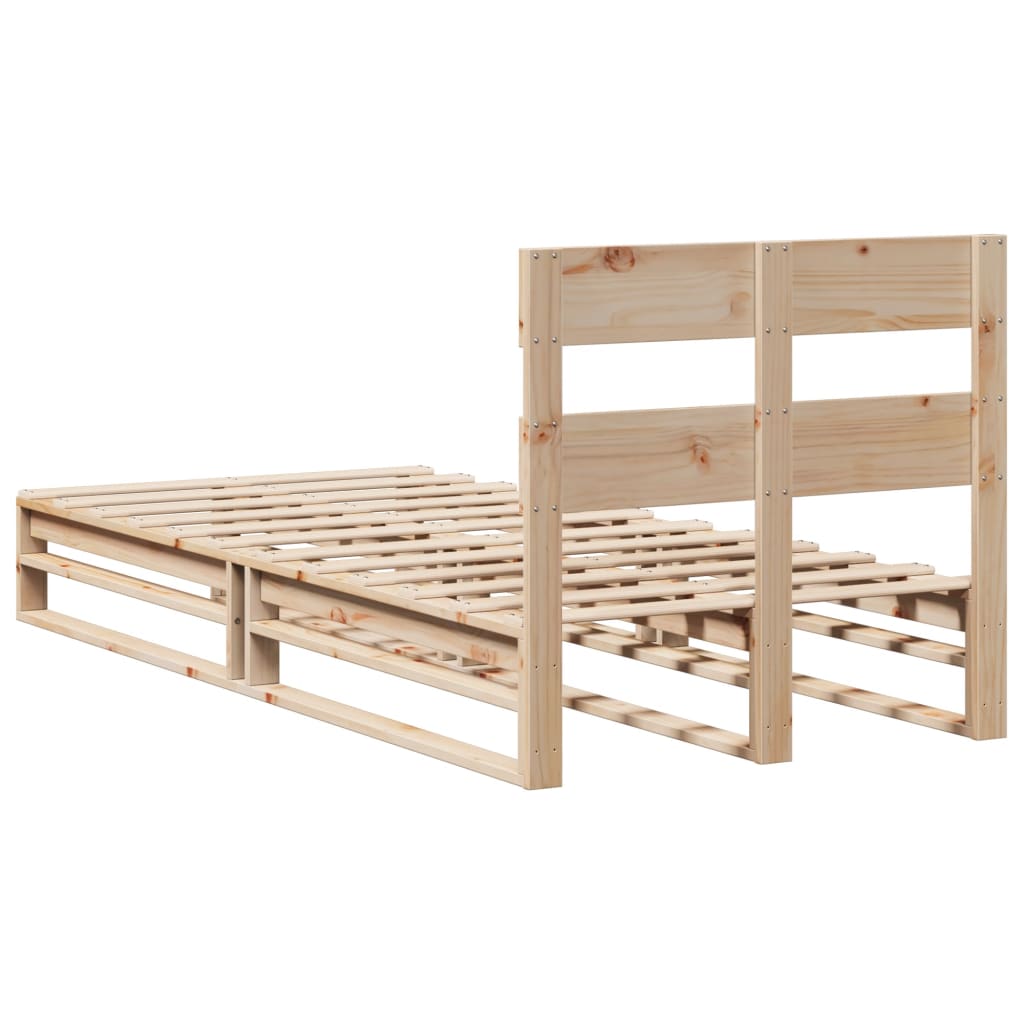 tömör fenyőfa ágy matrac nélkül 90 x 200 cm