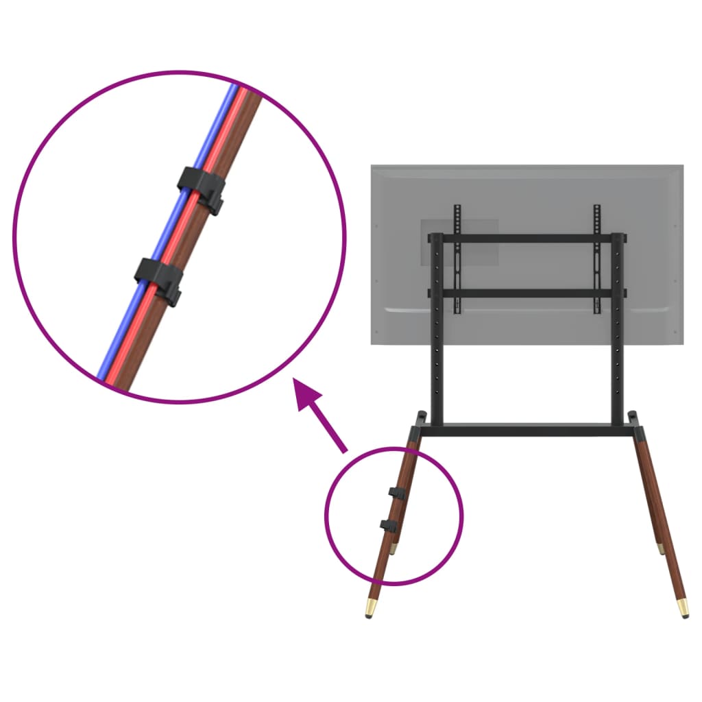 4 lábú TV-állvány 37"-86" képernyőhöz max VESA 400x600 mm 60 kg