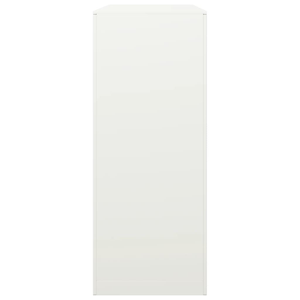 fehér acél tűzifatároló 100 x 40 x 100 cm
