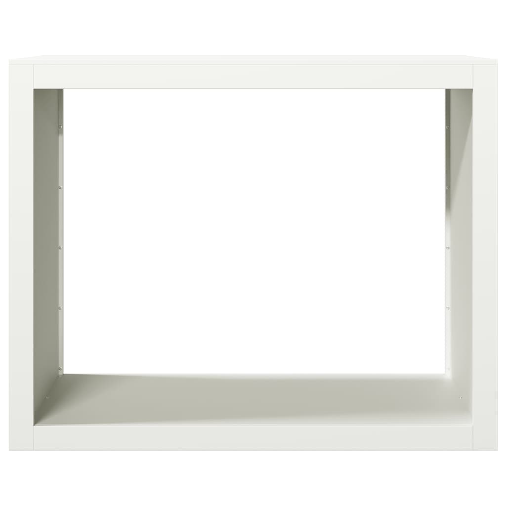 fehér acél tűzifatároló 100 x 40 x 80 cm