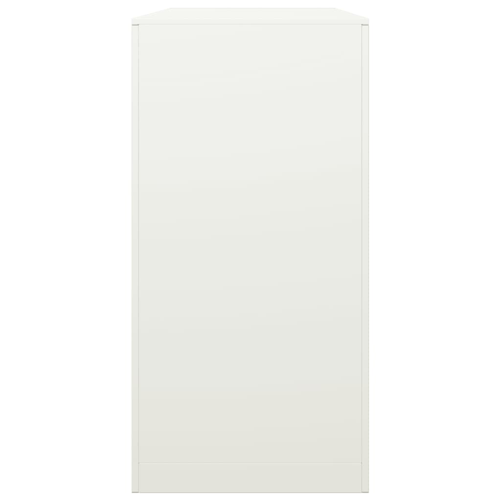 fehér acél tűzifatároló 100 x 40 x 80 cm