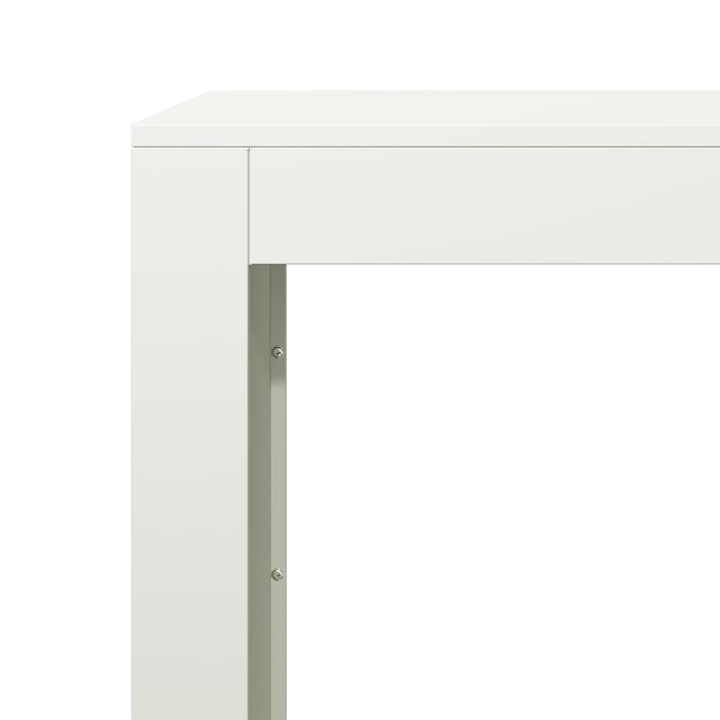 fehér acél tűzifatároló 100 x 40 x 80 cm