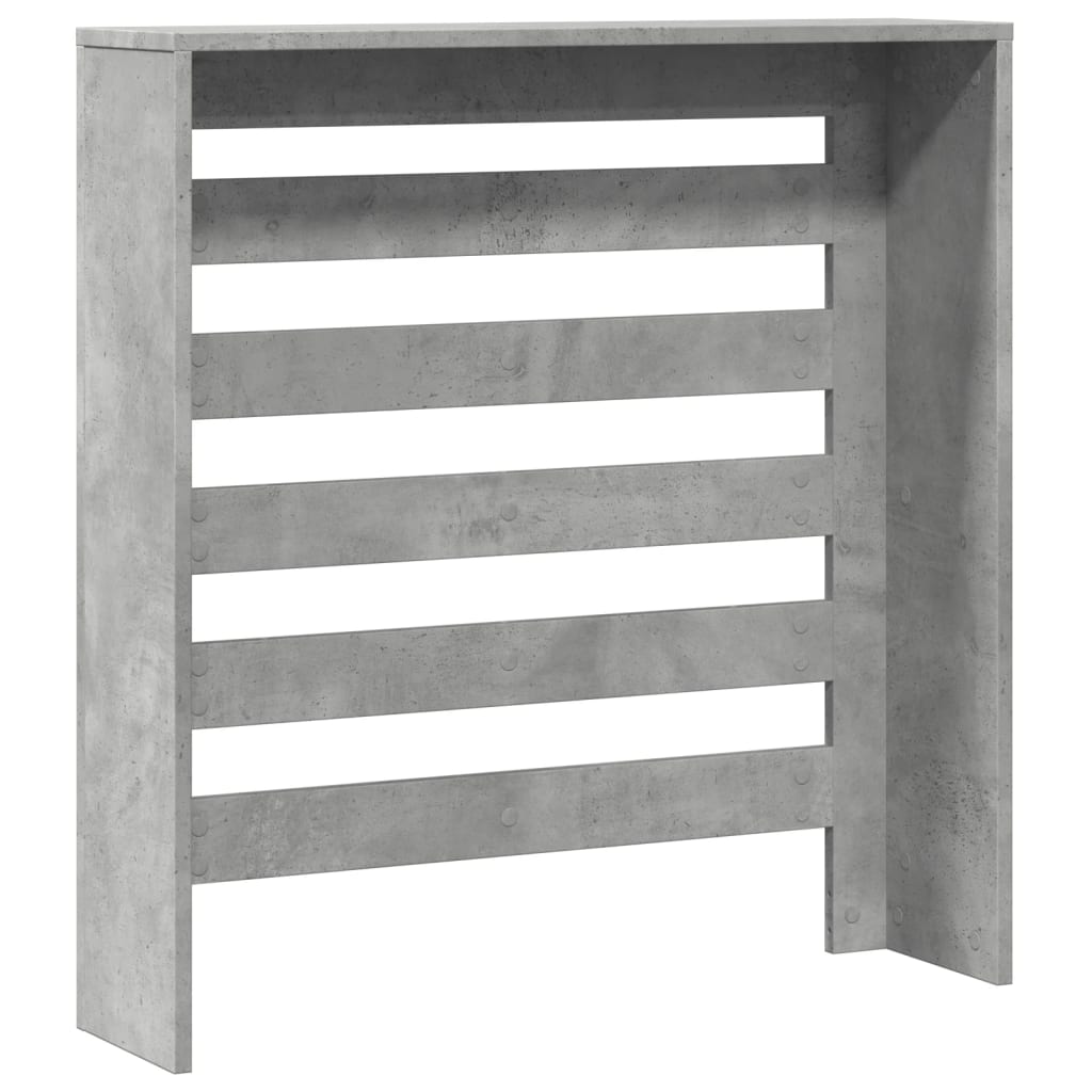 betonszürke szerelt fa radiátorburkolat 78 x 20 x 82 cm
