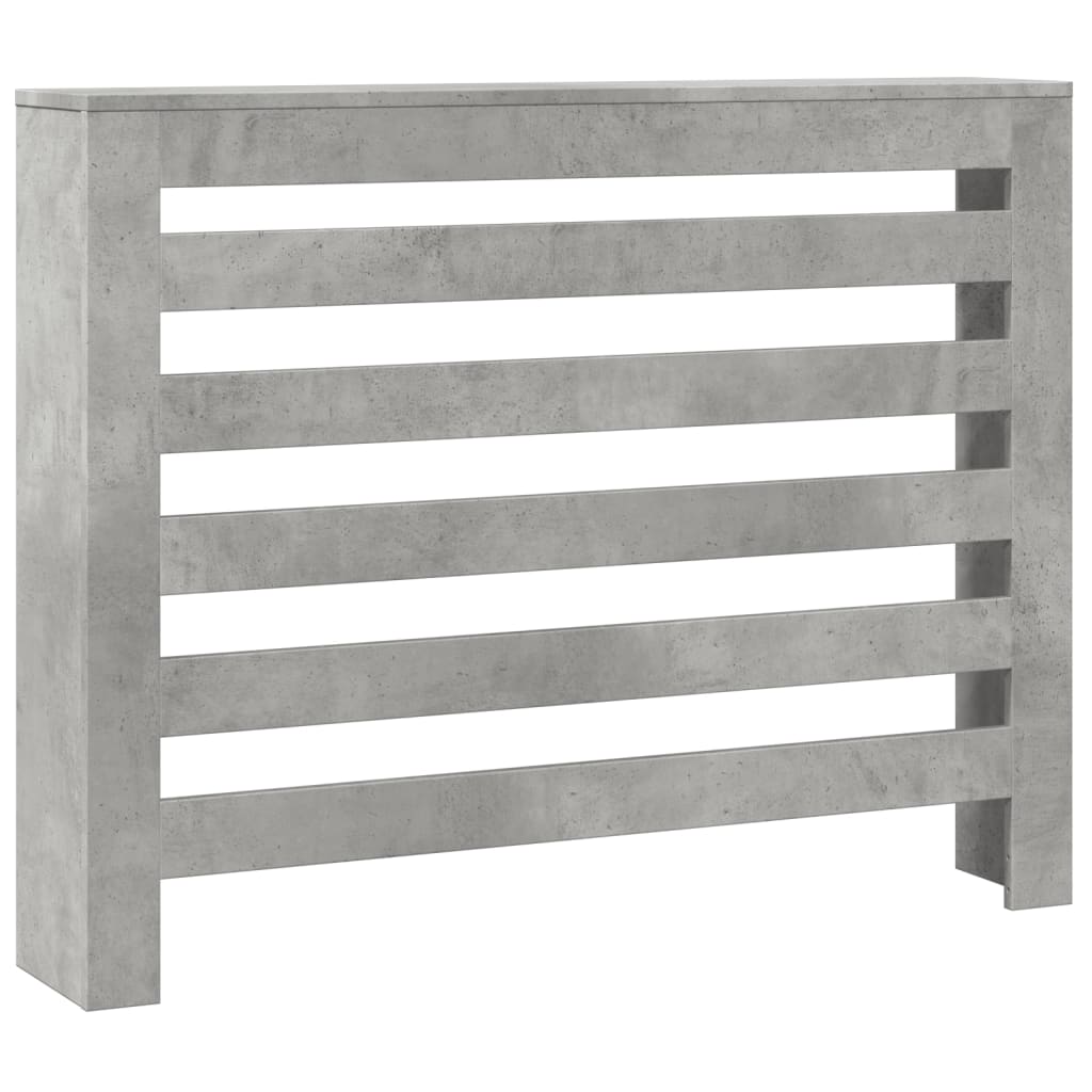 betonszürke szerelt fa radiátorburkolat 104 x 20 x 82 cm