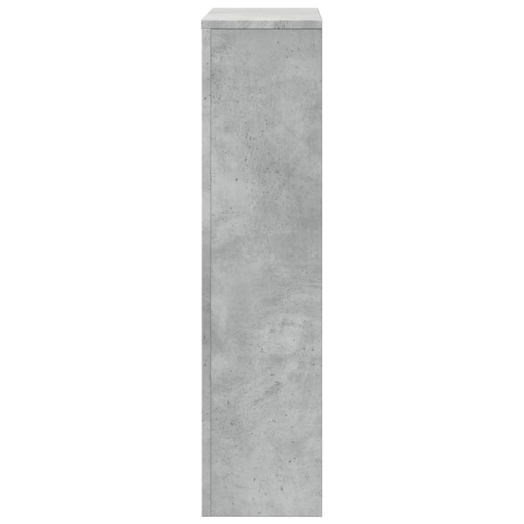 betonszürke szerelt fa radiátorburkolat 104 x 20 x 82 cm