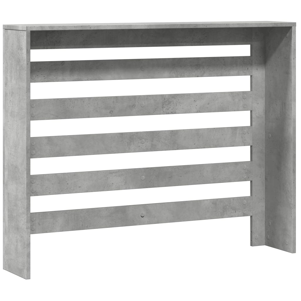 betonszürke szerelt fa radiátorburkolat 104 x 20 x 82 cm