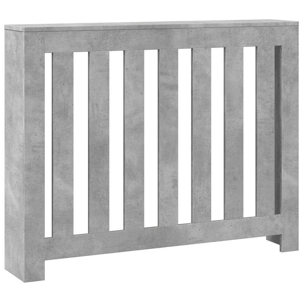 betonszürke szerelt fa radiátorburkolat 104 x 20 x 82 cm