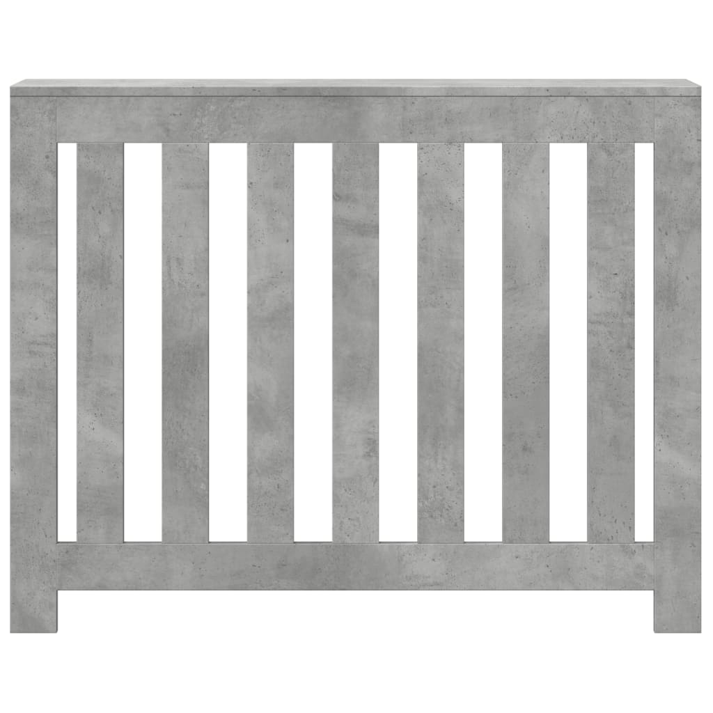 betonszürke szerelt fa radiátorburkolat 104 x 20 x 82 cm