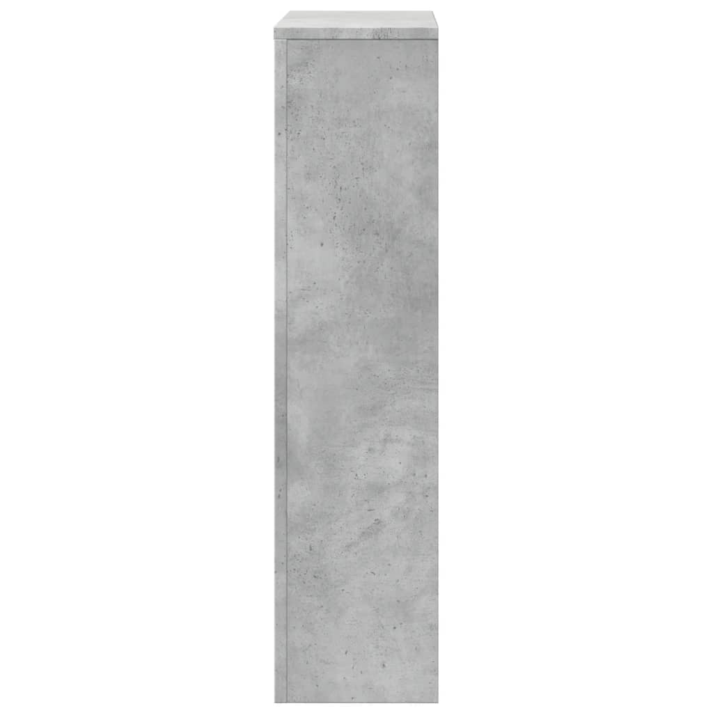 betonszürke szerelt fa radiátorburkolat 104 x 20 x 82 cm
