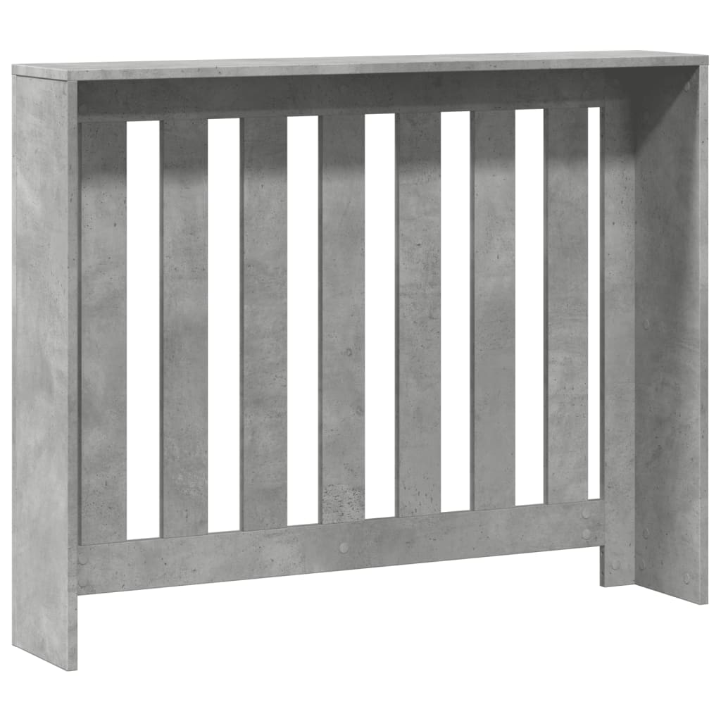 betonszürke szerelt fa radiátorburkolat 104 x 20 x 82 cm